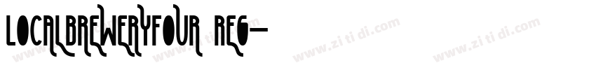 LocalBreweryFour Reg字体转换